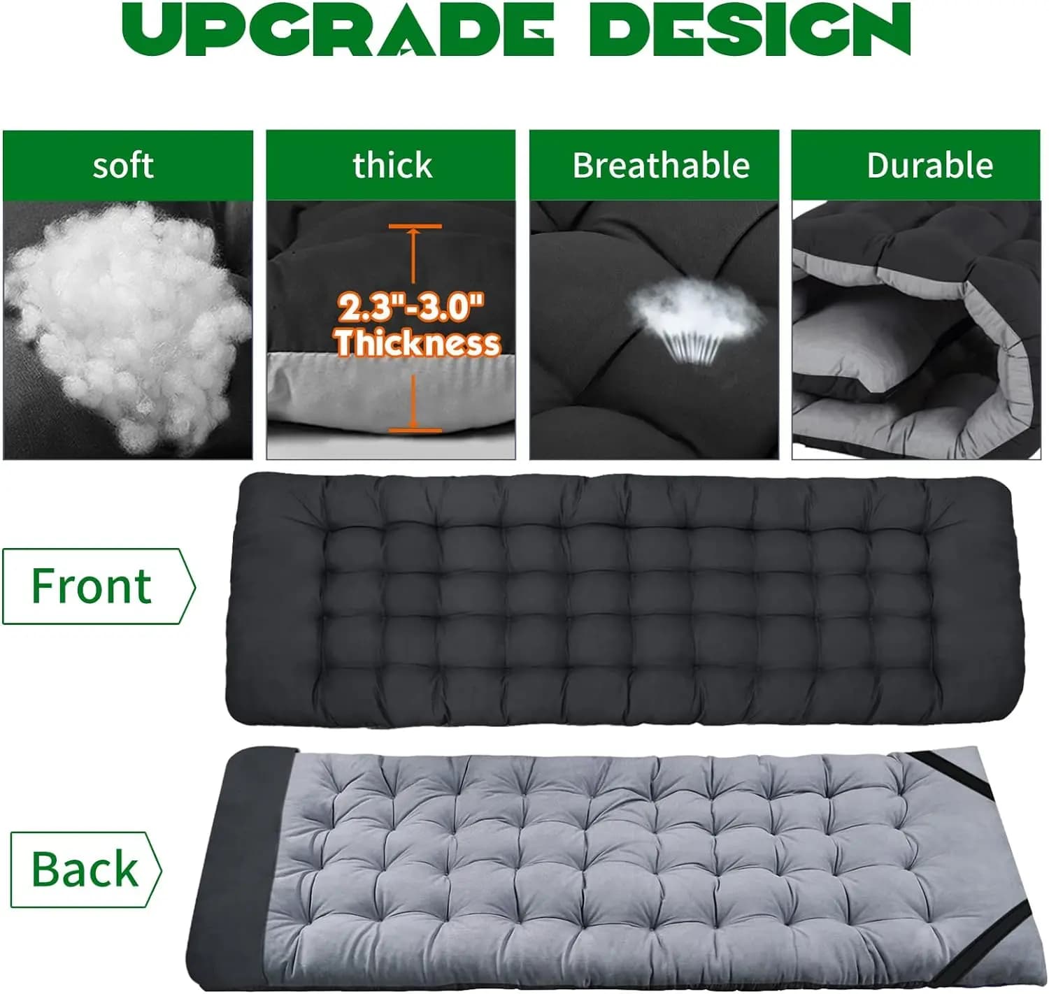 Buy 1 Get 1 Free – 2-Pack XXL All-Terrain Camping Cots with 4-Inch Dual-Season Mattresses