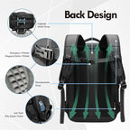 Vacuum Compression Travel Backpack 60L Large Capacity with One‑Click Electric Vacuum Pump TSA Anti‑Theft Lock