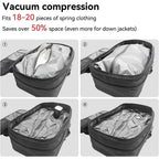 Vacuum Compression Travel Backpack 60L Large Capacity with One‑Click Electric Vacuum Pump TSA Anti‑Theft Lock